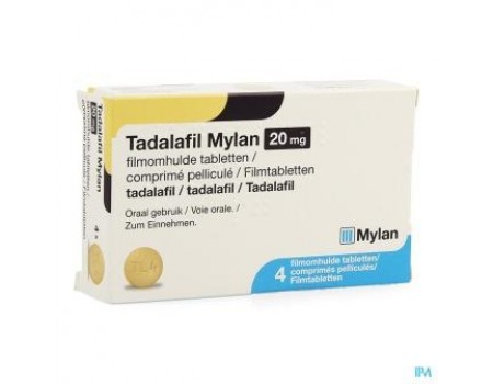 Tadalafil 20 mg. 16 tablets